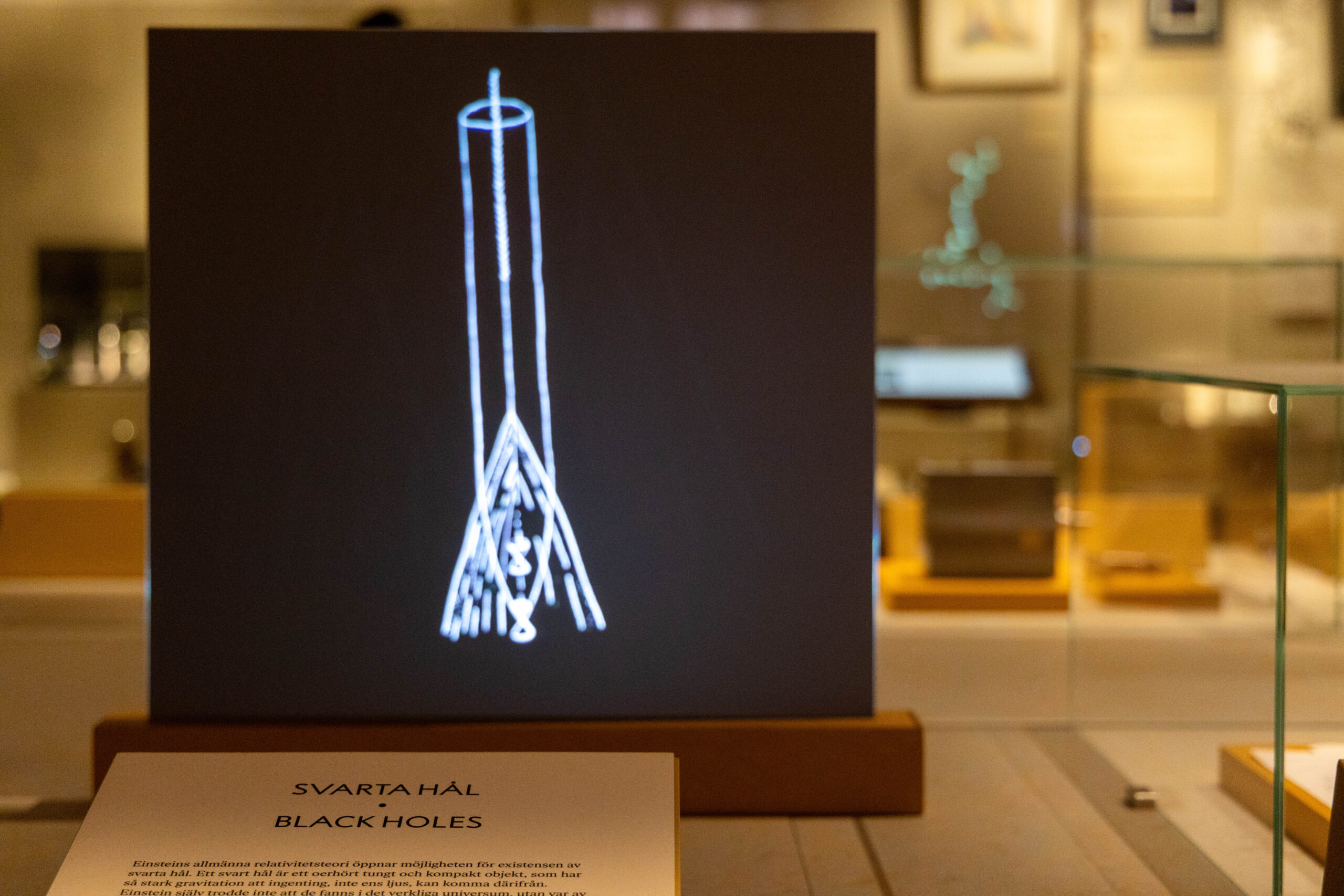 Photo from Nobel Prize Museum exhibition - Black Holes.