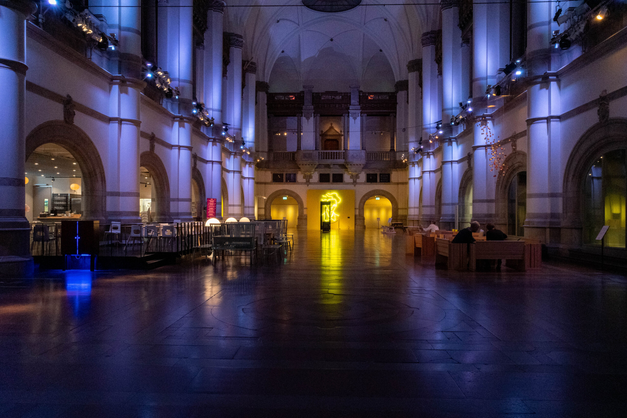 Hallway at the Nordic Museum in Stockholm, Sweden.