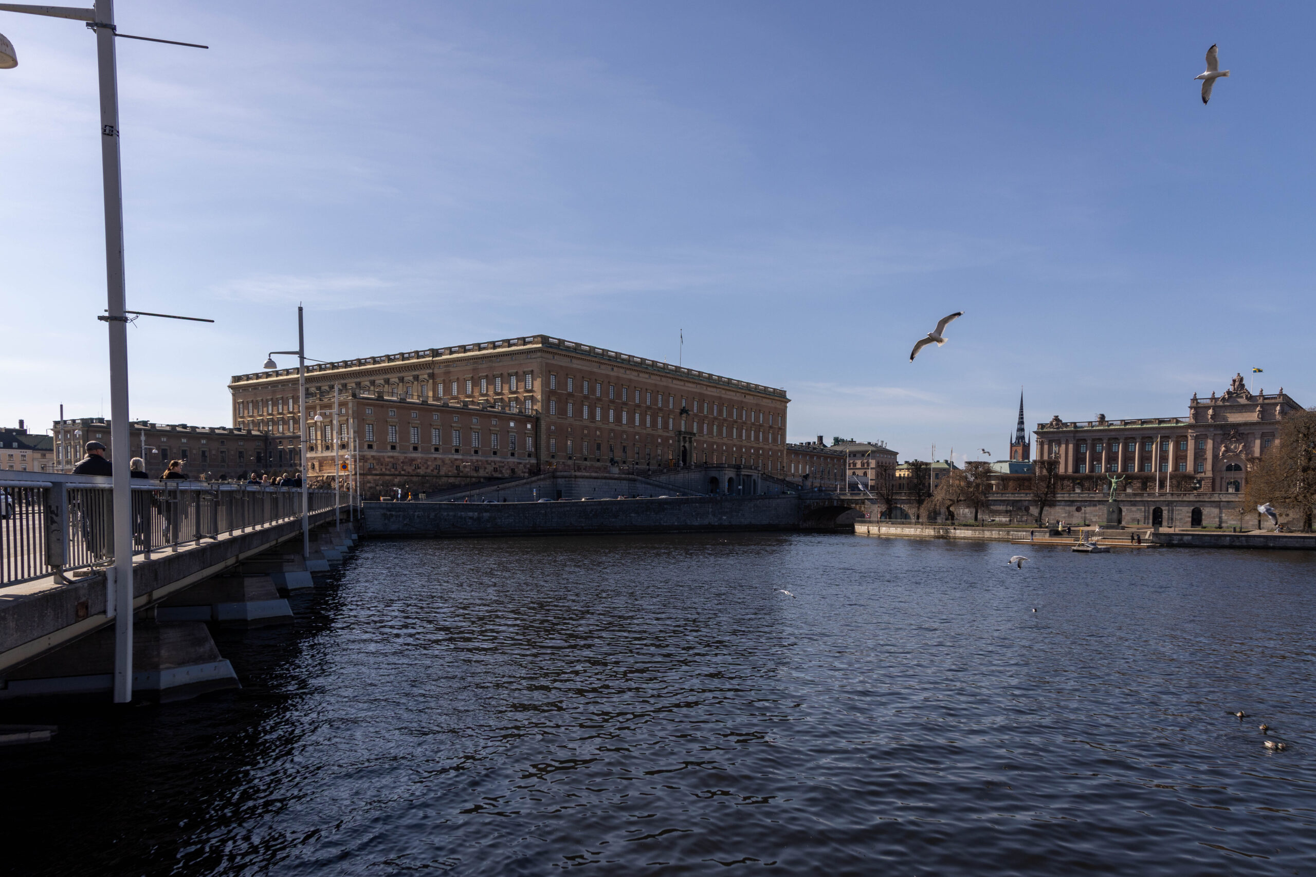 Water view of the Stockholm Royal Palace