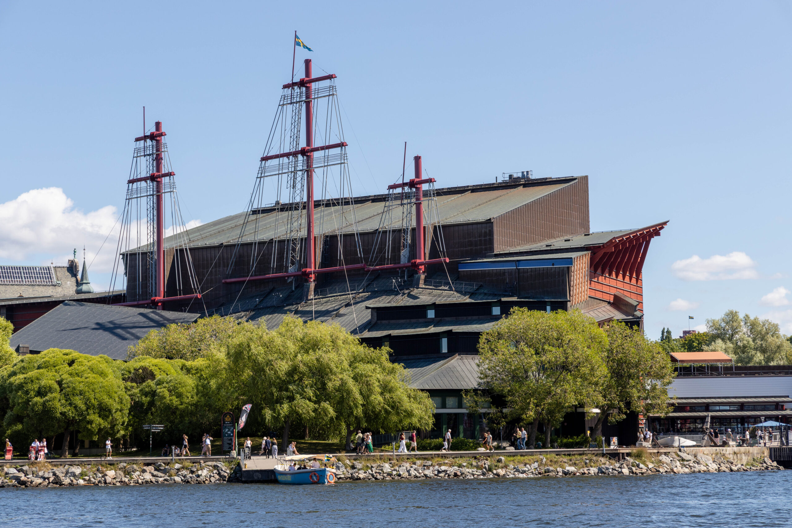 View of the Vasa Museum from the water.