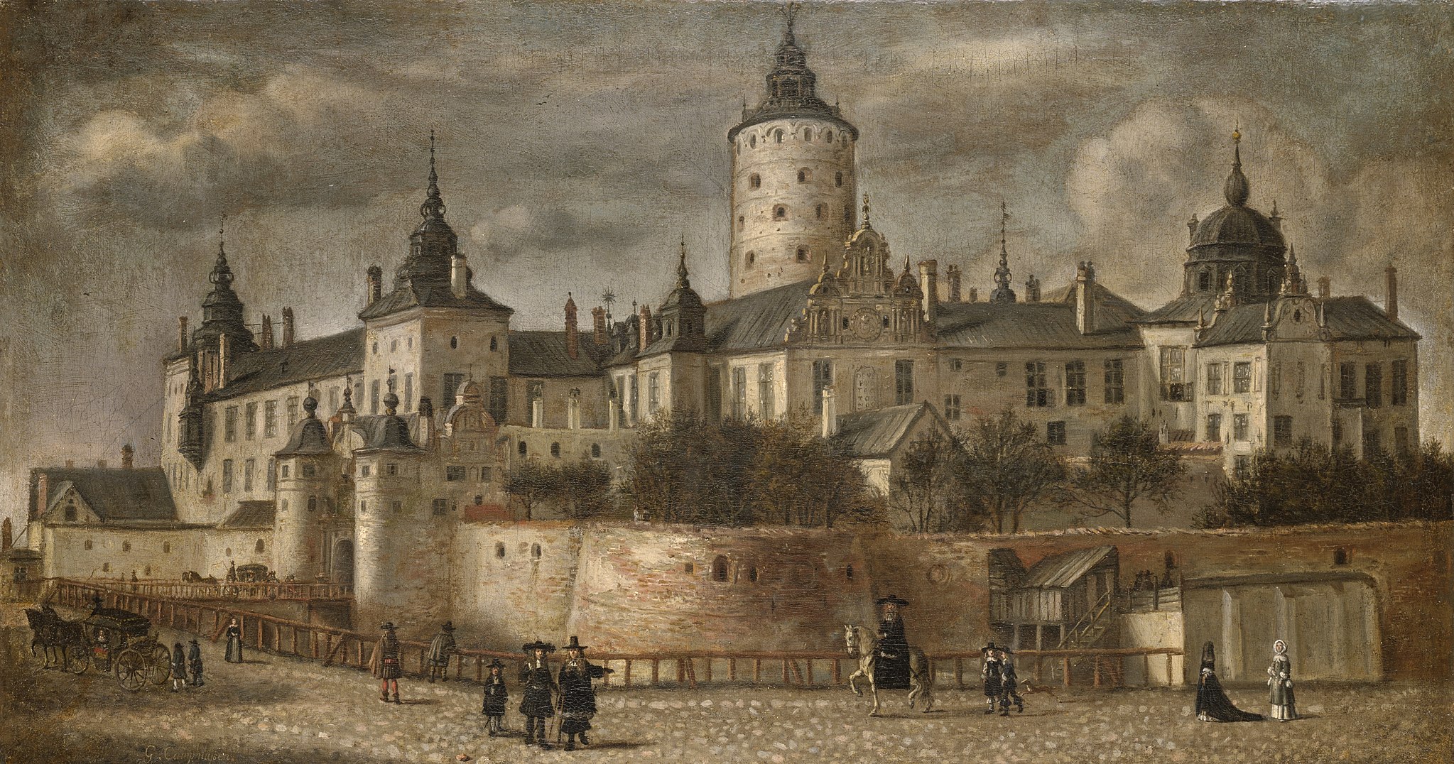Painting of Tre Kronor Castle (1661) by Govert Camphuysen.