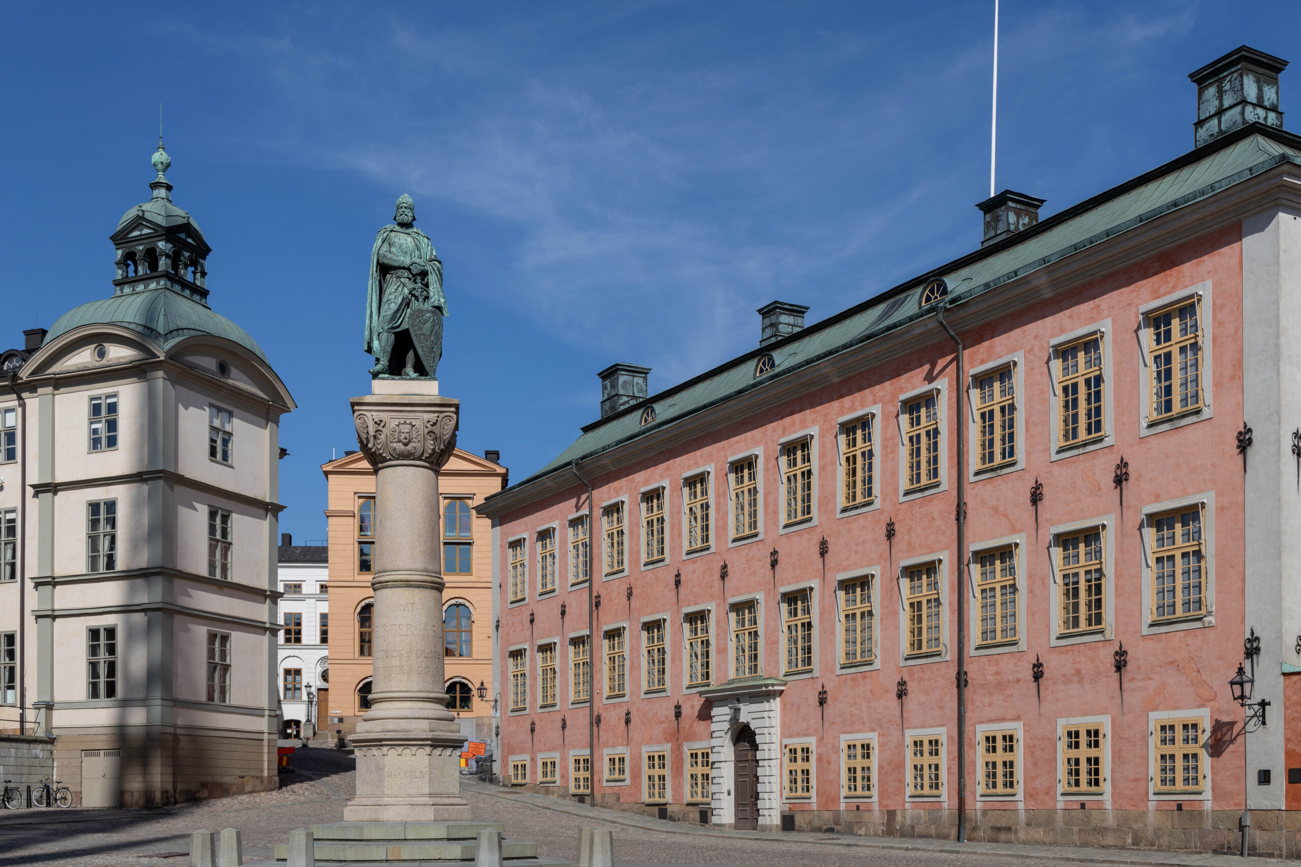 Statue of Birger Jarl at Riddarholmen in Stockholm, Sweden.