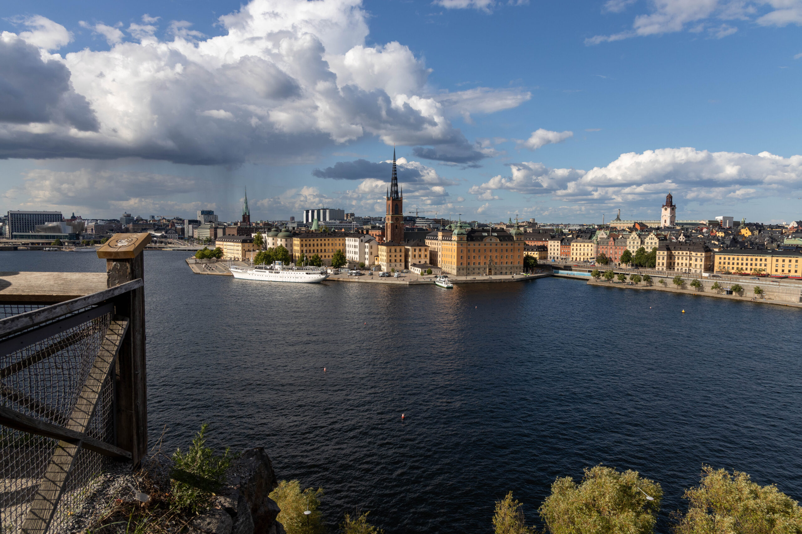 View of Riddarholmen from Monteliusvägen