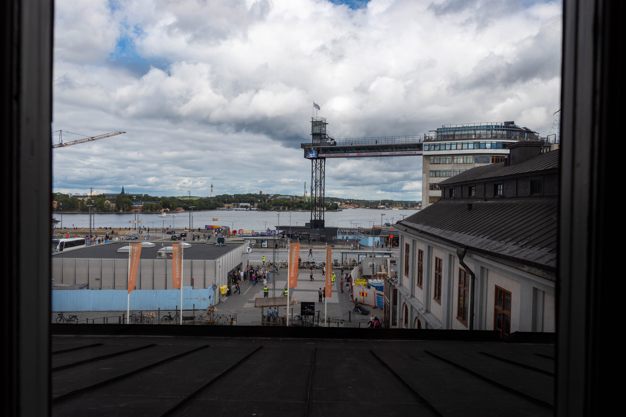 View of Slussen from Stockholm City Museum
