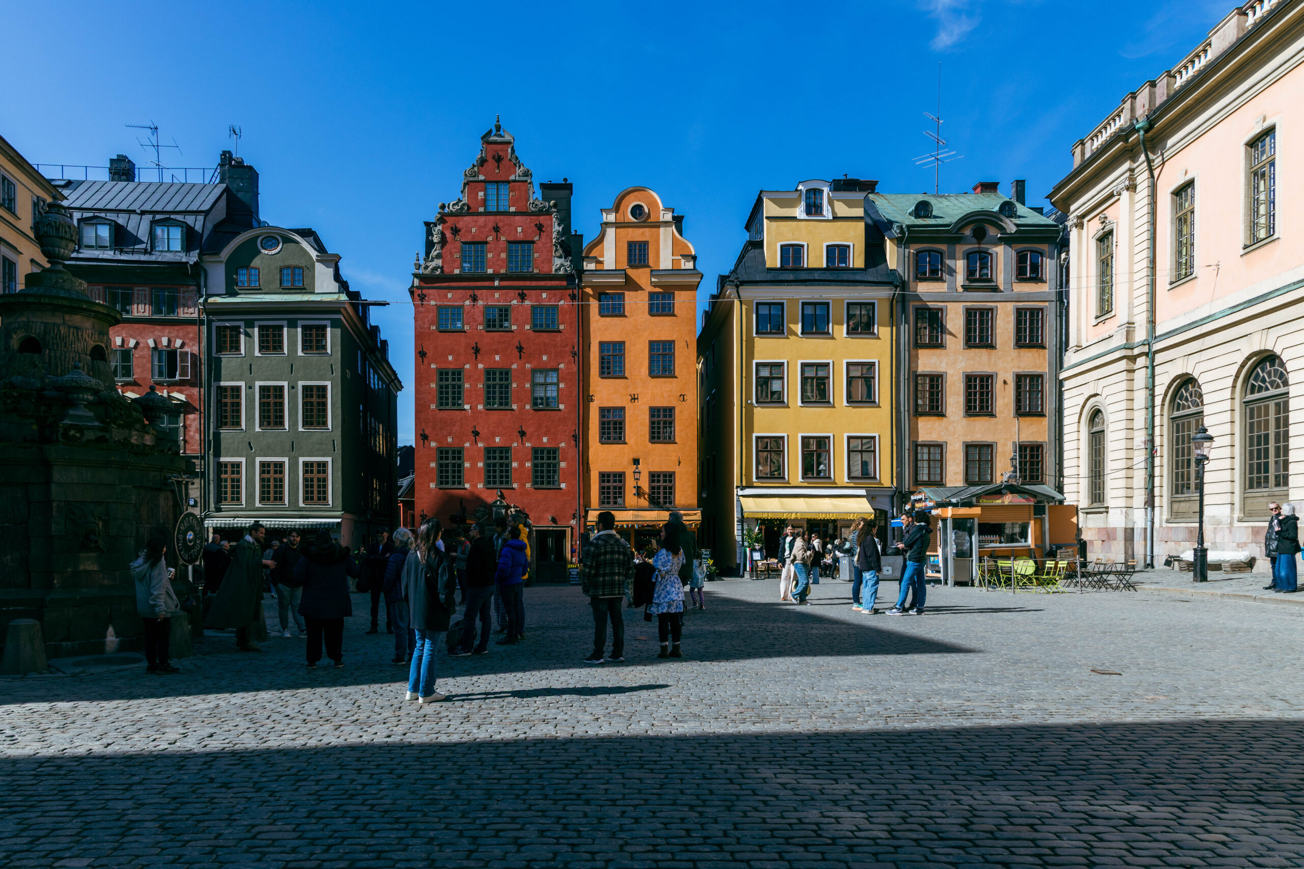 Stortorget Square at Gamla Stan in Stockholm, Sweden.