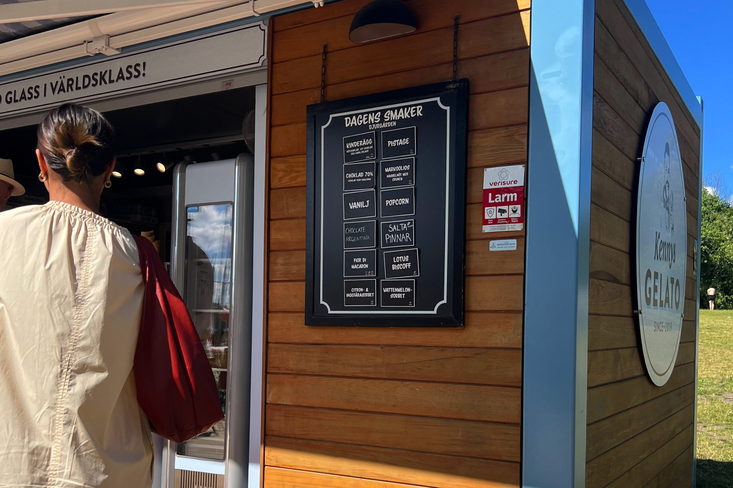 Kennys Gelato at Djurgården, in Stockholm, Sweden.