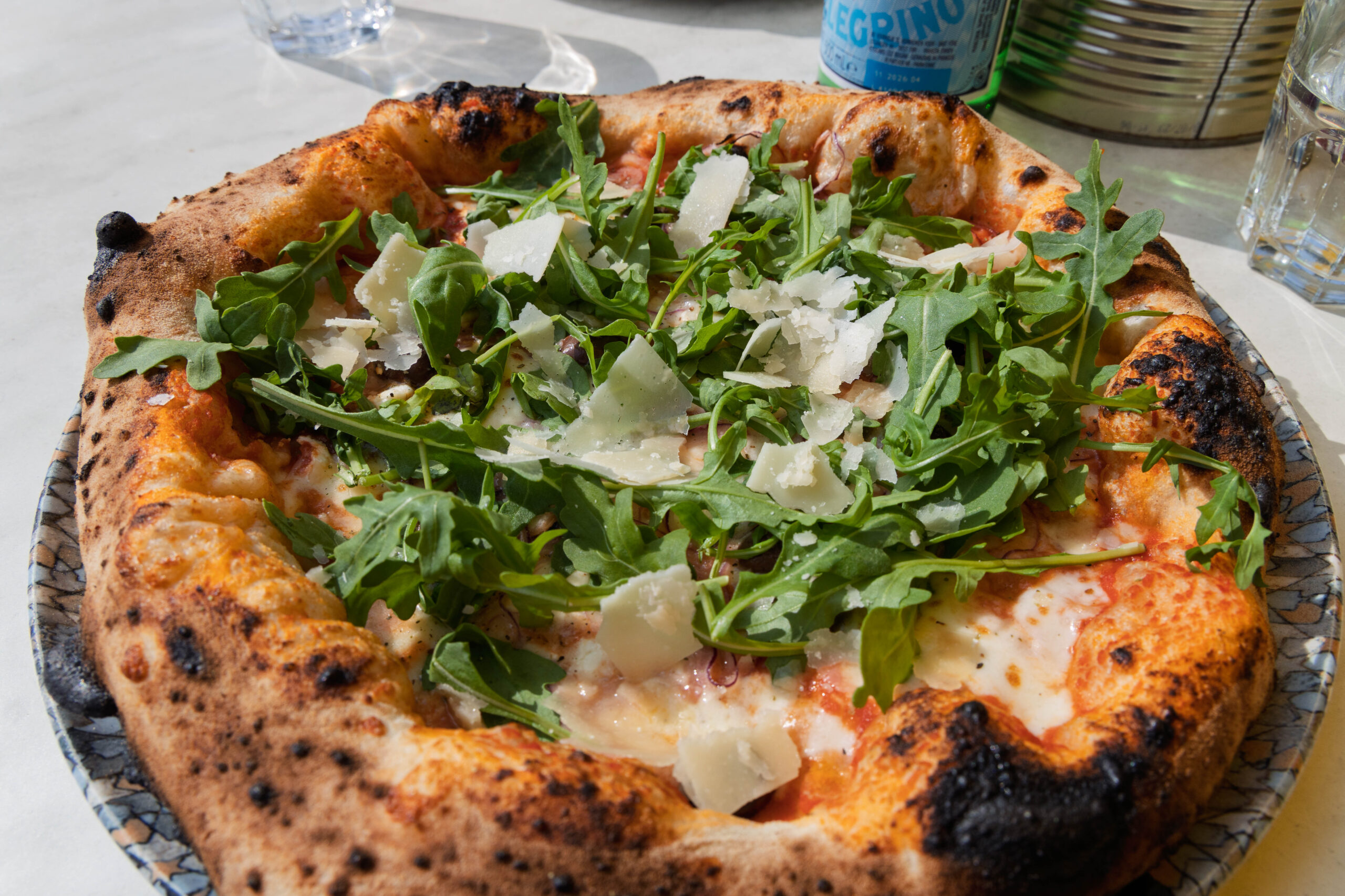 A pizza at Restaurant 450 Gradi