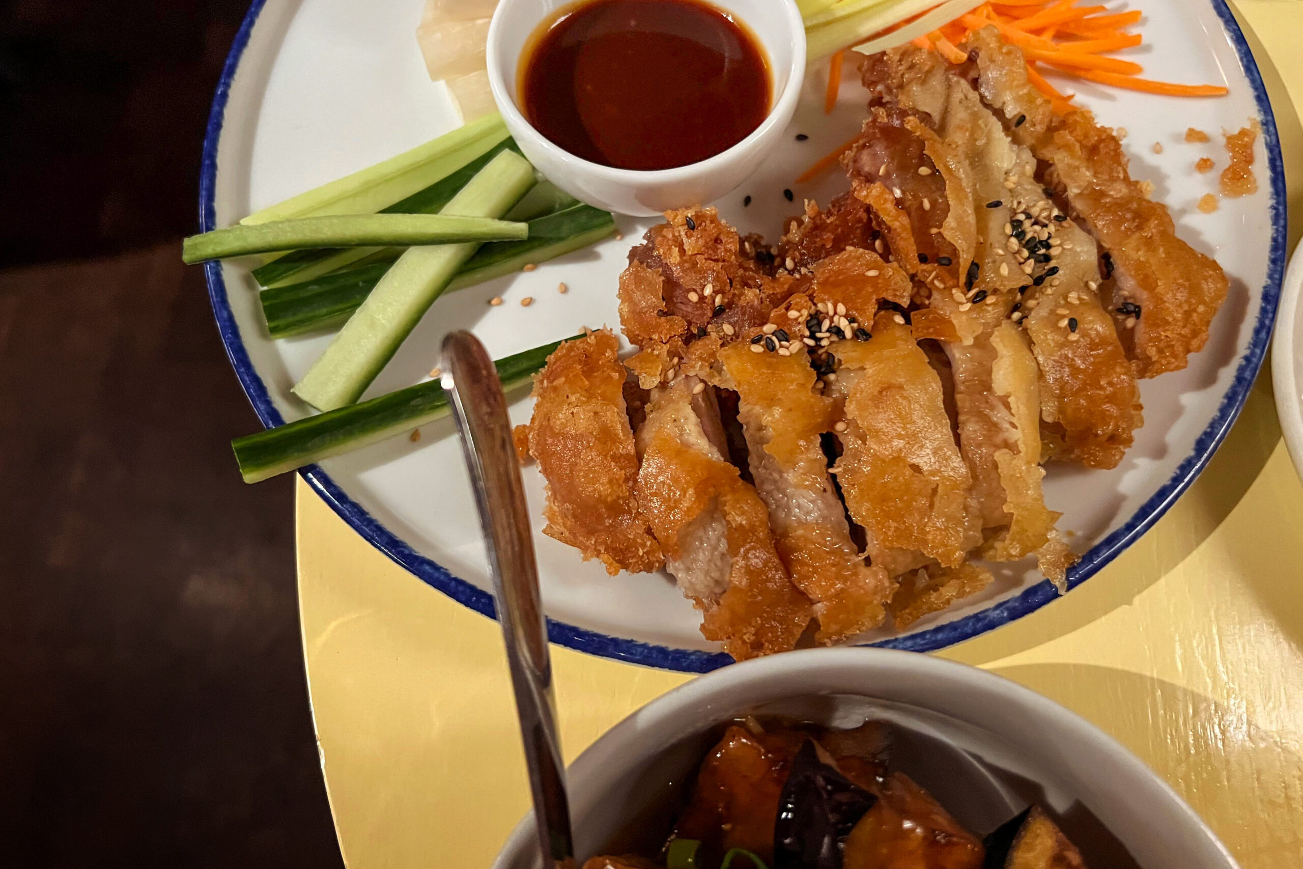 A plate of food at restaurant Cong